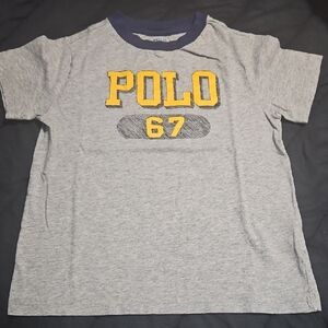 Polo by Ralph Lauren Kids Gray and Yellow Graphic T-Shirt
